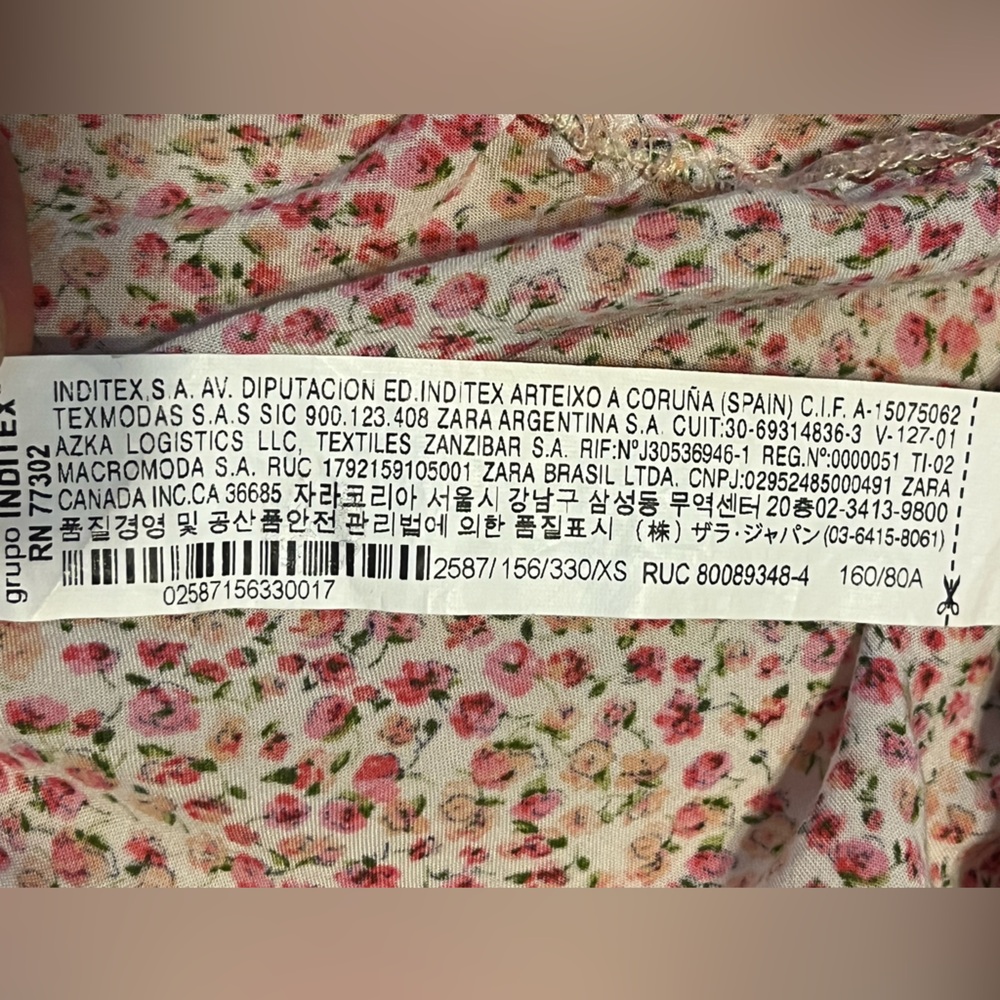 Zara Floral Dress – Size XS - Picture 5 of 7